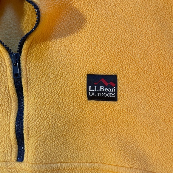 L.L. Bean Outdoors Yellow Pullover Sweater - Picture 2 of 3